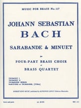 SARABANDE AND MINUET BRASS QUARTET cover